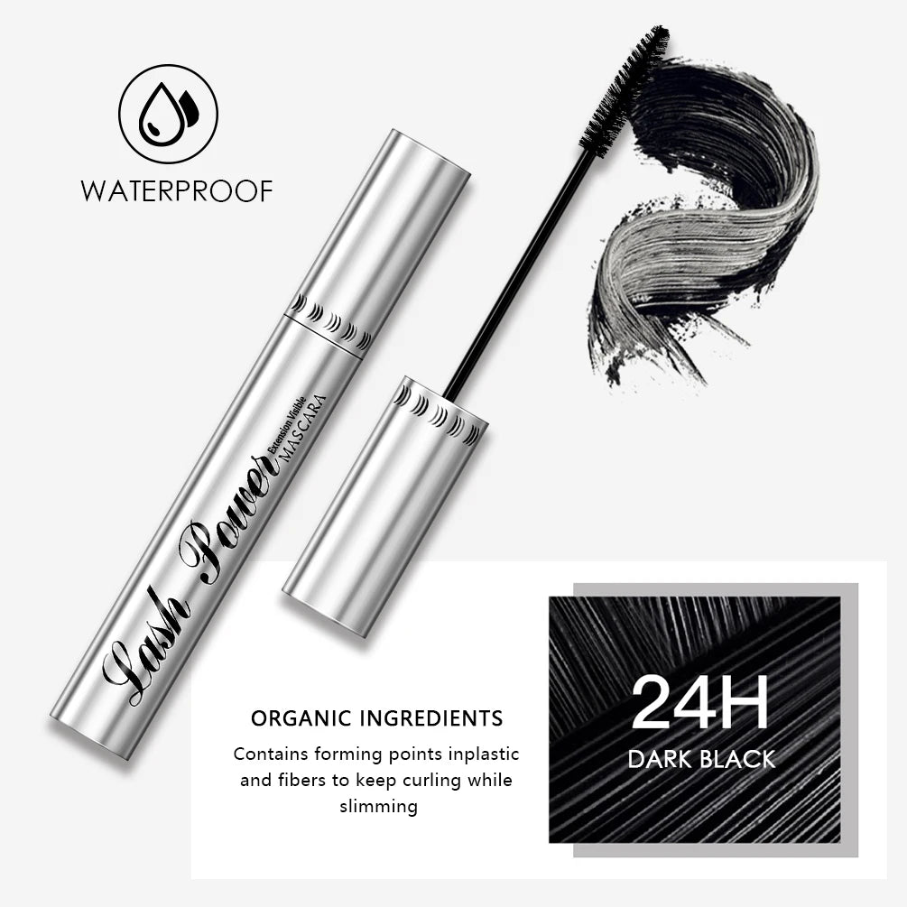 2pcs/set Black Mascara Beauty Makeup 4D Curling Lash Eyelash Extension