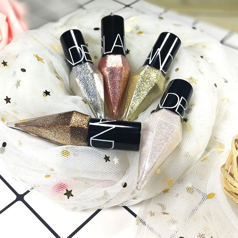 New Professional Shiny Eye Liners Cosmetics for Women Pigment Silver