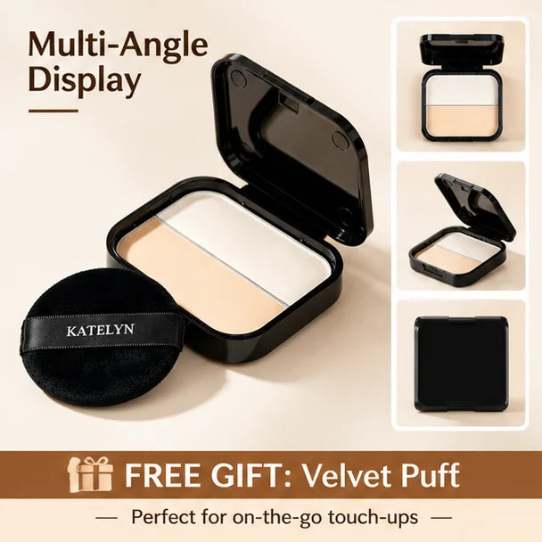 Bronzer Highlighter for Face Powder Texture Two-toned Contour