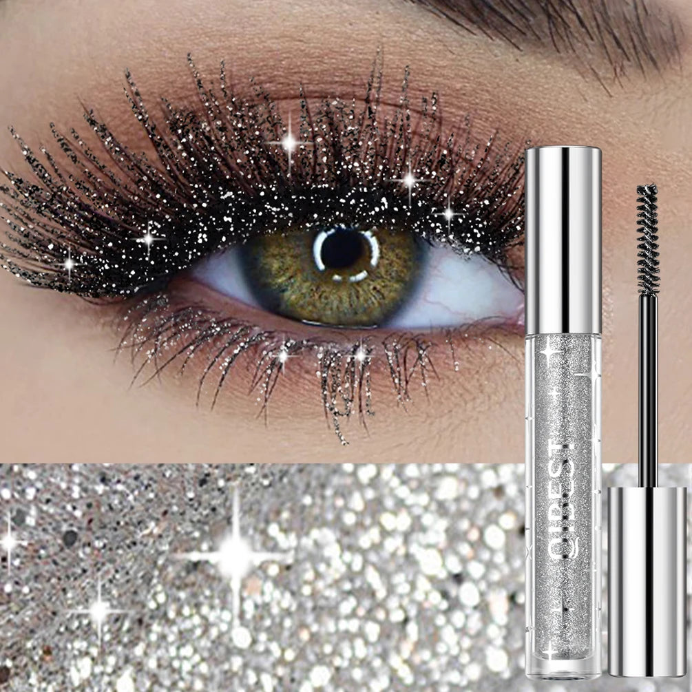 1 PC Diamond Mascara Shining Galaxy Sequins Sweat Proof Glitter