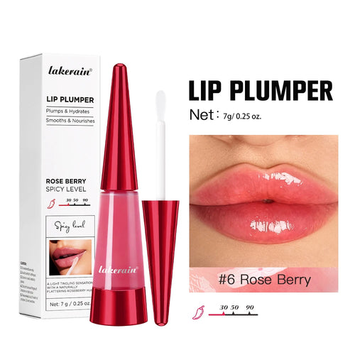 Lakerain Lip Plumper Moisturizing Lip Gloss Transparent Plump Lips