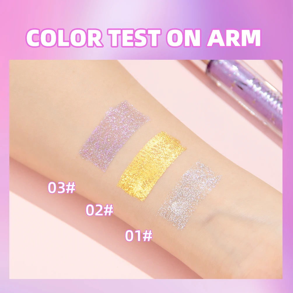 1 PC Diamond Mascara Shining Galaxy Sequins Sweat Proof Glitter