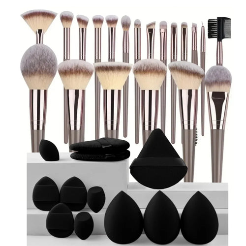 Professional 3-20PCS Makeup Brushes Set Soft Fluffy Foundation