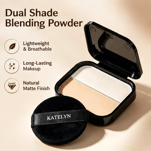 Bronzer Highlighter for Face Powder Texture Two-toned Contour