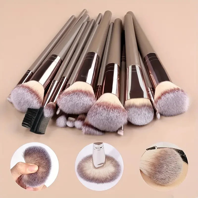 Professional 3-20PCS Makeup Brushes Set Soft Fluffy Foundation