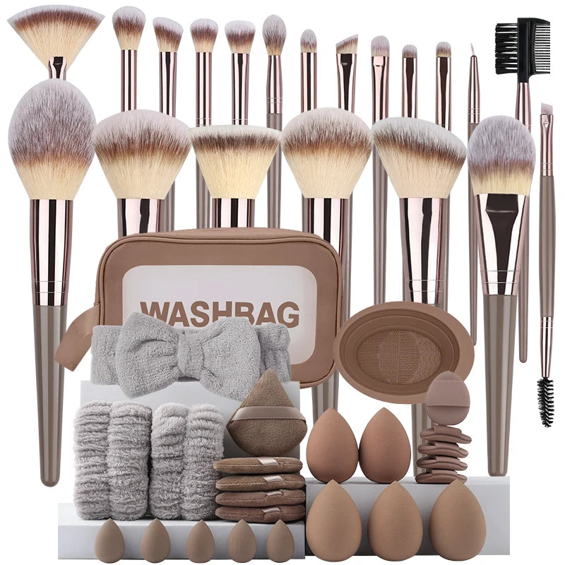 Professional 3-20PCS Makeup Brushes Set Soft Fluffy Foundation